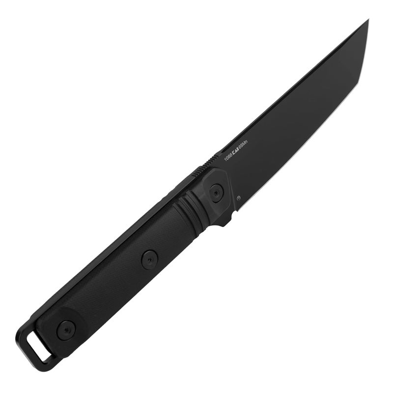 Kershaw Atreides Fixed Blade Knife, 65Mn Black Tanto Blade, Outdoor Work Knife with Sheath, Full Tang Handle - Image 4